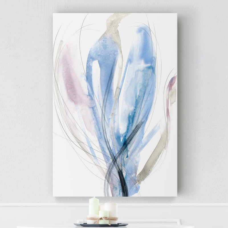 «Azure Vortex II», reproduction d'art sur toile, H 12 po x l 8 po x P 1 po, Toile tendue