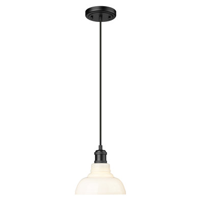 Luminaire suspendu en forme de dôme à 1 lumière Searcy