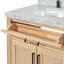 Meuble-lavabo double en bois massif 72 po avec plateau en marbre Carrara de Thornaby 72 po-1335132244