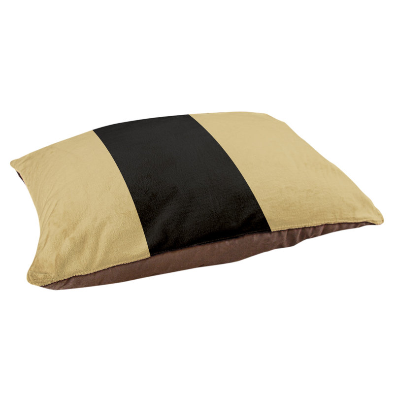 Coussin Colorado, Très grand (l 50 po x P 40 po x H 7 po), Doré / noir / doré