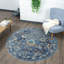 Tapis performance d'intérieur bleu / gris / doré Madrid-109706412