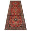 Tapis rouge noué à la main unique 3 pi 5 po x 10 pi 11 po Andelz