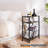 Narrow Side Table With Storage Basket, Small End Table For Small Spaces Skinny Side Tables Living Room Bedroom, Slim Nightstand 3 Tier Bedside Table Space-Saving For Magazine, Rustic Brown