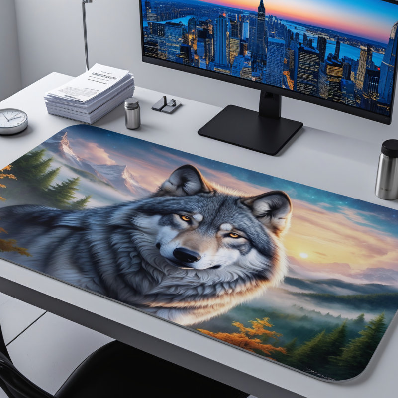 Polyester Desk Pad, 31.5x15.5