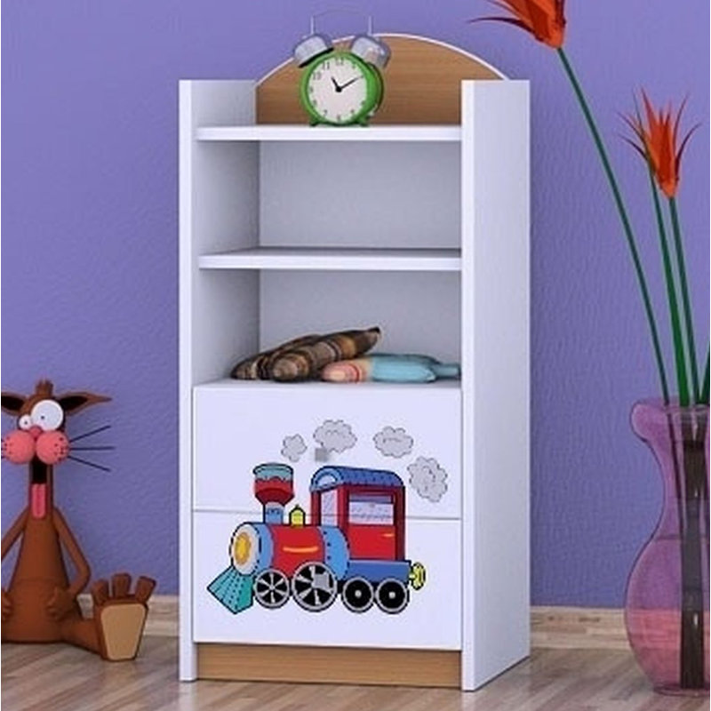Melody 96cm H X 45cm W Transportation Kids Cube, Natural