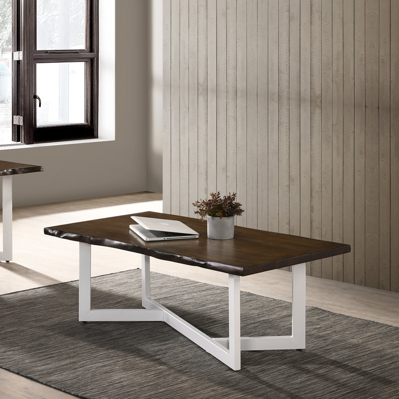 Eme 2 - Piece Solid Wood Top Living Room Table Set