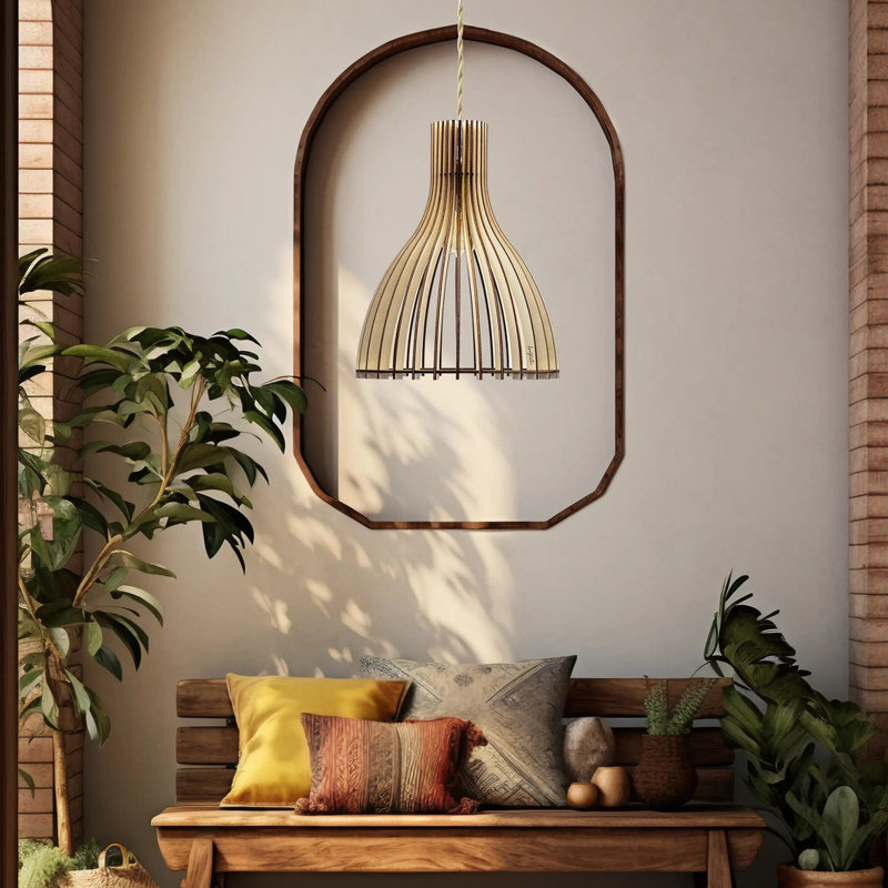 Luminaire suspendu 1 lumière Ariel, Blanc