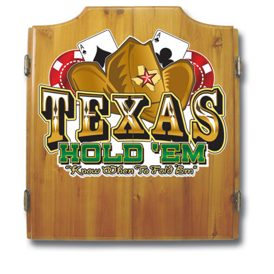 Armoire dart en bois moyen hold’em texas