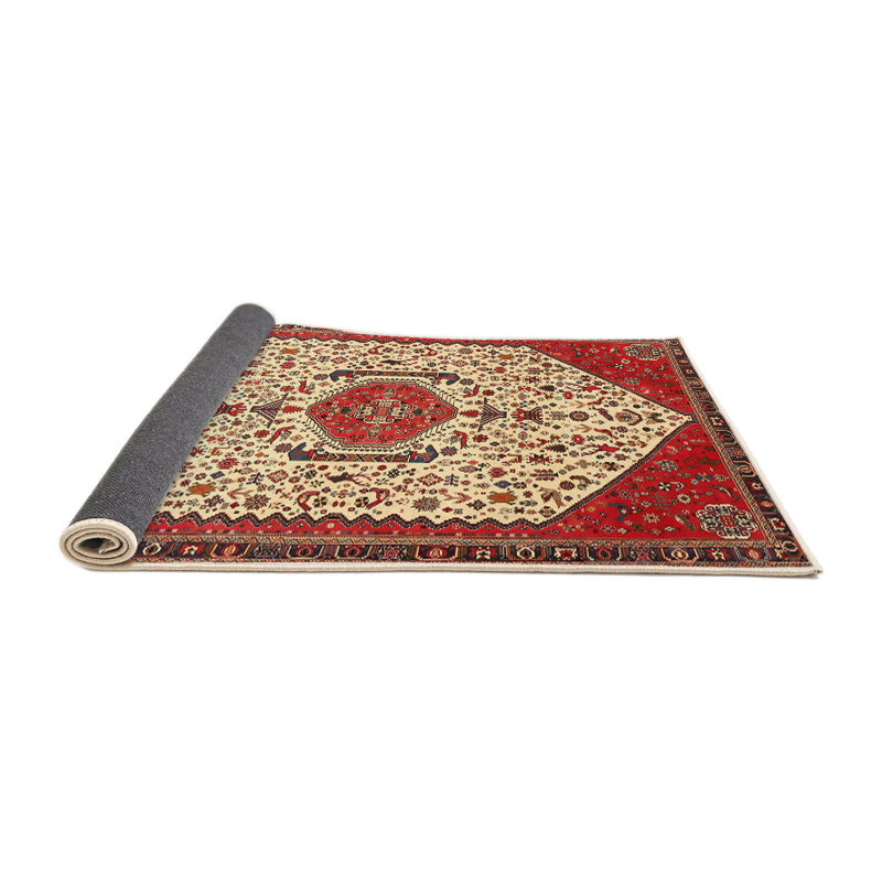 Tapis traditionnel rouge / chêne, Rectangle 5 pi x 8 pi