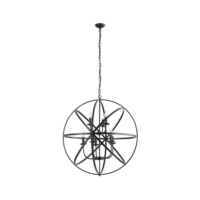 Colbey Chandelier, Matte Black