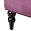 Velours raisin à boutons avec oreilles gracieuses, H 39,6 po x P 34,83 po x l 48,83 po pour une sensation de luxe,