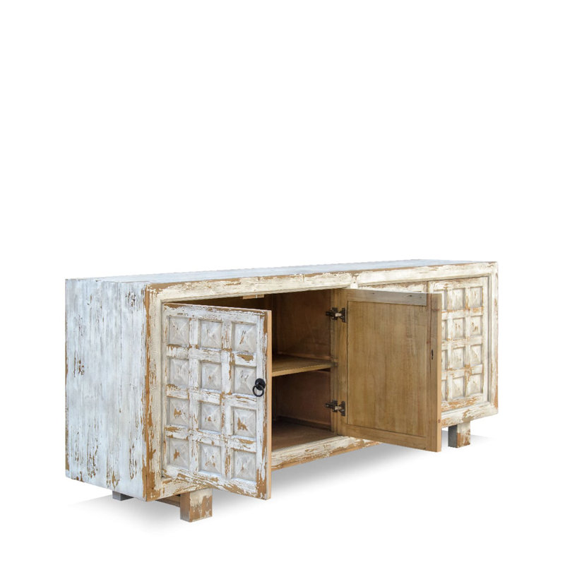 Kilby 4 -Door Accent Cabinet, White