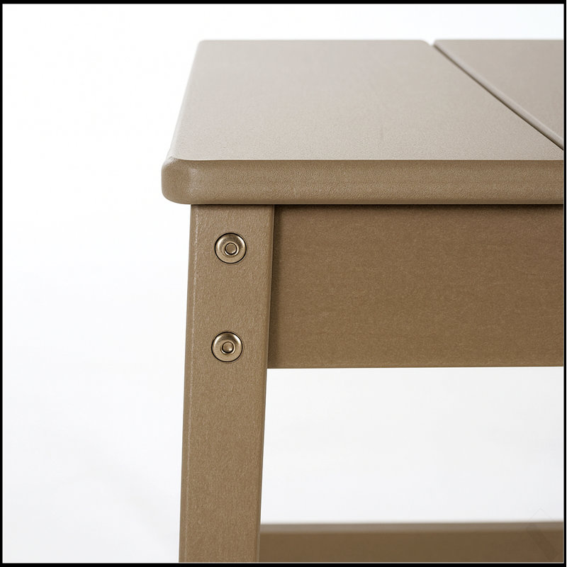 Ensemble de 2 chaises de salle à manger intérieures / extérieures en PEHD gris, toutes saisons avec dossier moderne pour des sièges durables et élégants