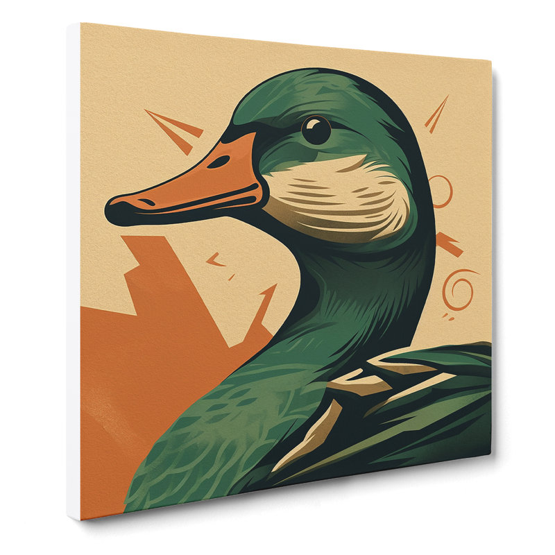 Duck Soviet No.1 - Wrapped Canvas, 35cm H x 35cm W x 3cm D