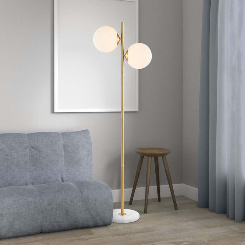 Kus 60.5'' Brass Gold Tree Floor Lamp
