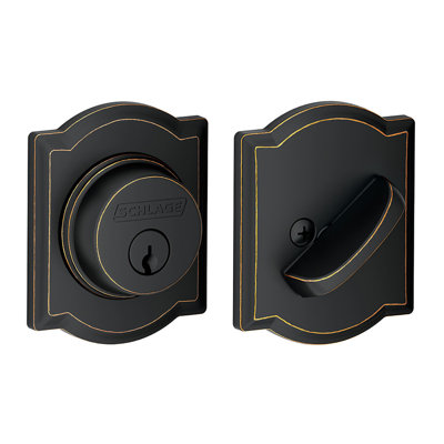 Single Cylinder Deadbolt with Camelot Trim