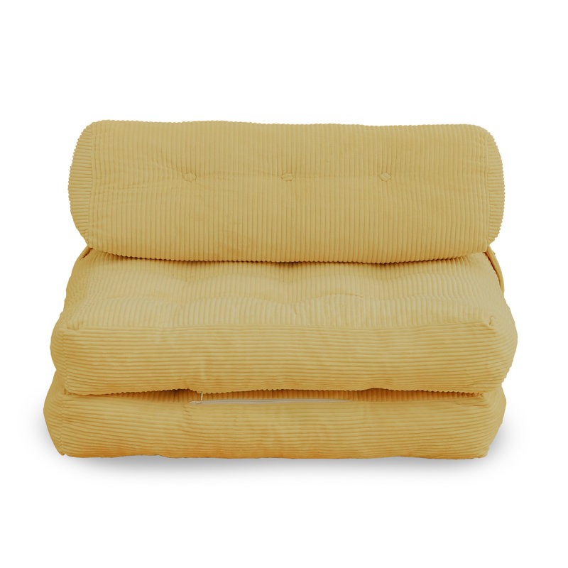 Fauteuil convertible avec canapé-lit Boneless, Jaune