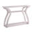 Curvy Leg Entryway Console Table with Two Shelves - White Oak Finish