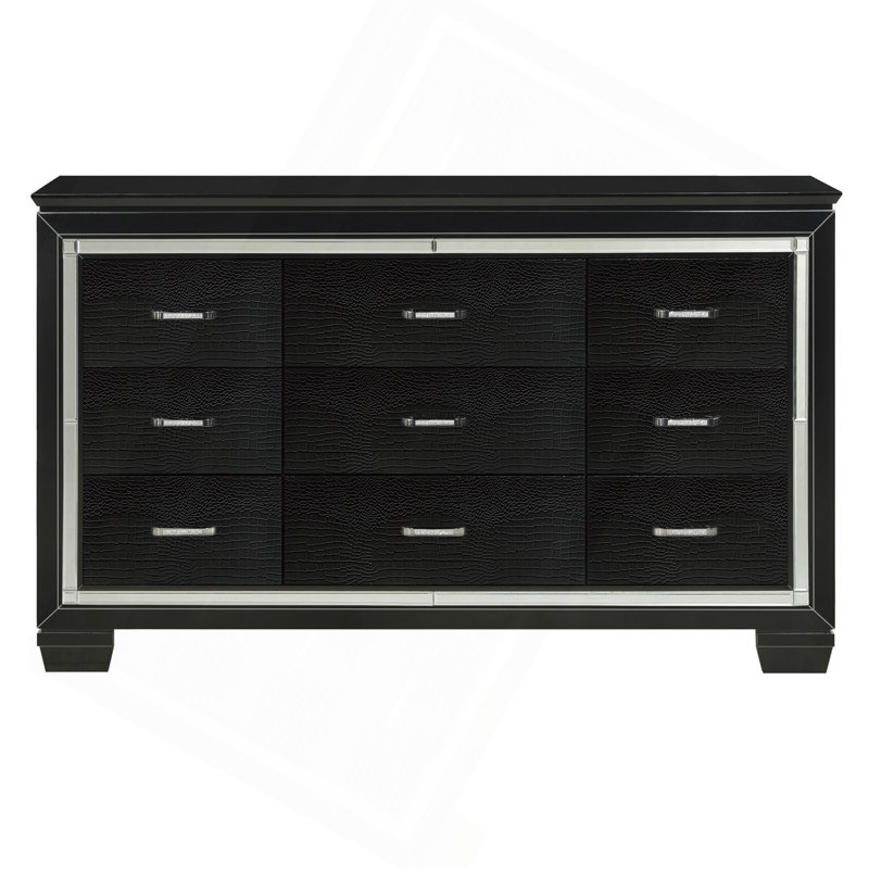 Mobilier de chambre à coucher en bois, Noir