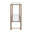 Narrow Console Table, Gold With Mirror-1852135217