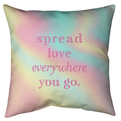 Coussin de sol à motif d’amour spread