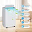 Climatiseur portatif 3-en-1 de 14 000 BTU, déshumidificateur à ventilateur de refroidissement avec mode veille, minuterie 24H et télécommande, climatiseur mobile silencieux pour les pièces jusqu'à 700 pieds carrés Ft, blanc