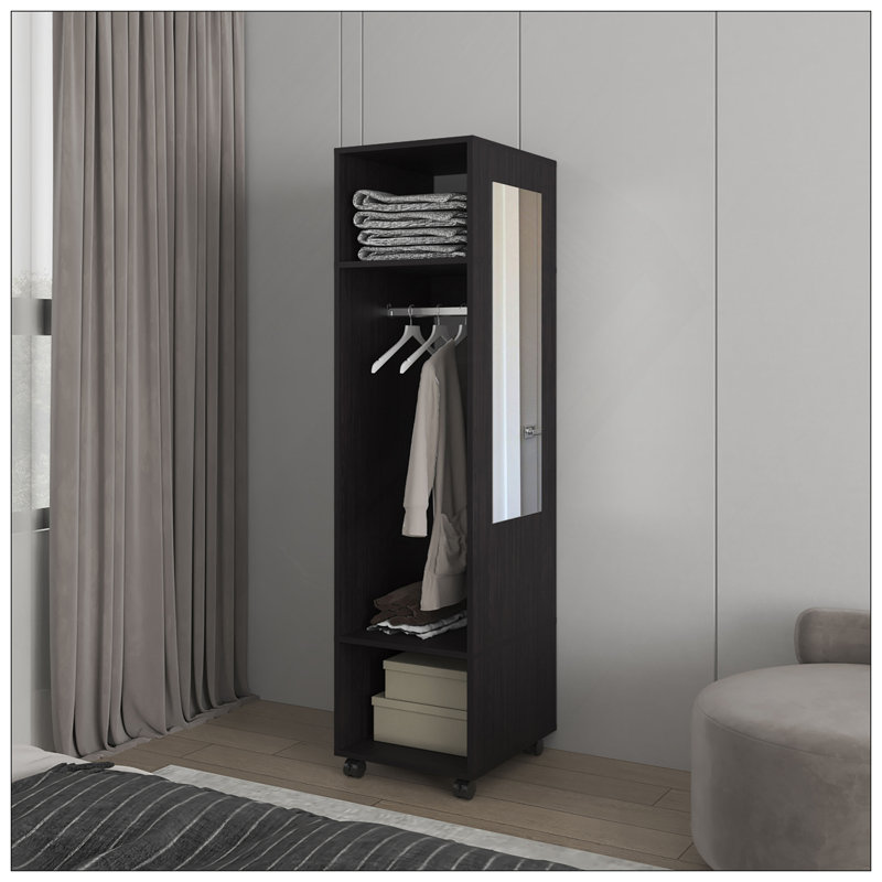 Garde-robe Devon, chambre à coucher, noir, Noir