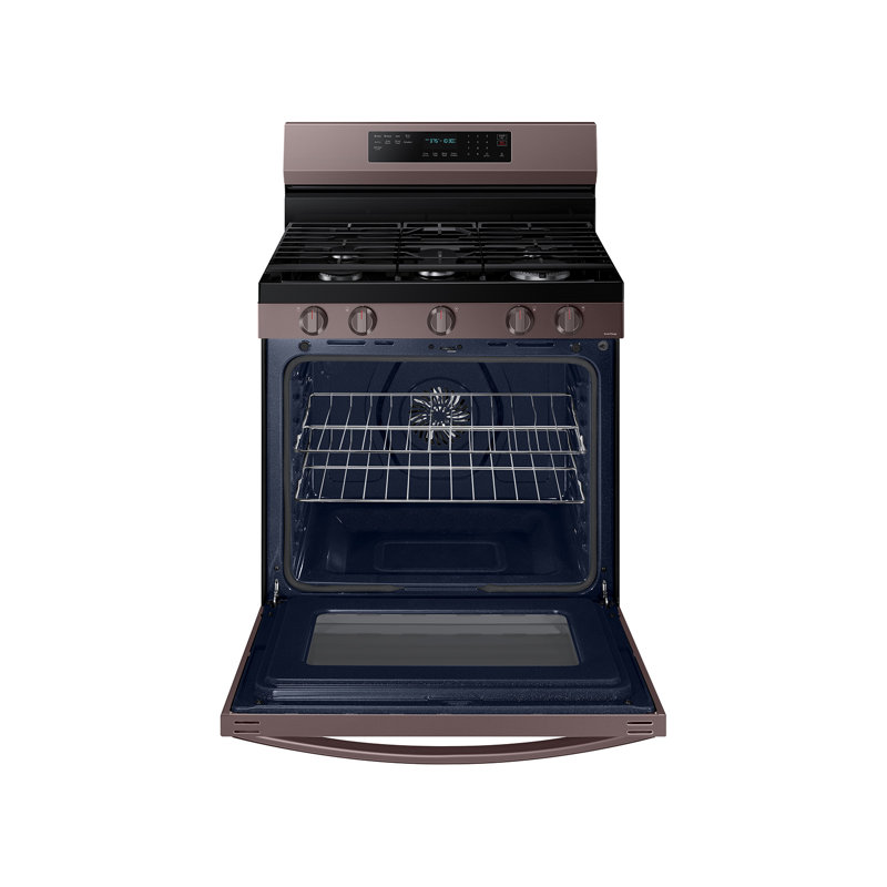 Cuisinière au gaz autoportante 30 po 6 pi³ avec plaque chauffante, Acier inoxydable toscan