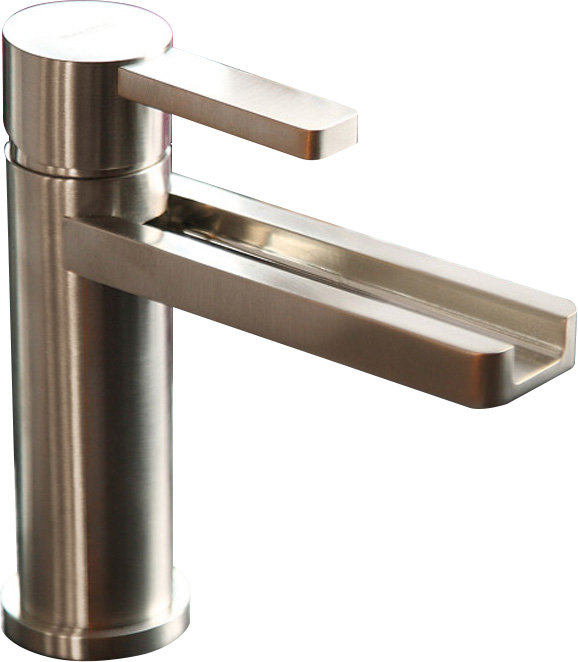 Capri Single-Hole Bathroom Faucet, Brushed Nickel