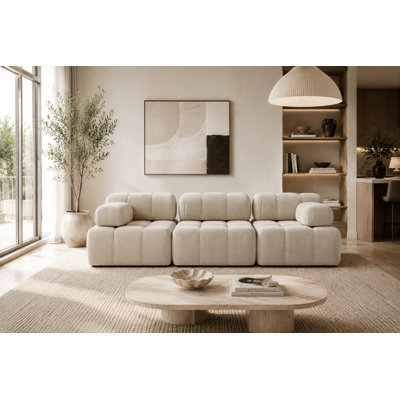 3 Seater Velvet Sectional