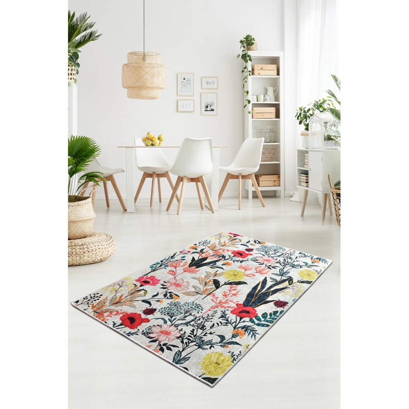 Durable Hall Carpet (23.6 x 55.1 inches), 100% Polyester, 0.2 in Pile Height | Antibacterial, Non-Slip Underside, Machine Washable | Perfect for Entryways & Living Rooms, Easy Care & Stylish Design