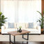 Medium-density Fiberboard Coffee Table With Metal Legs