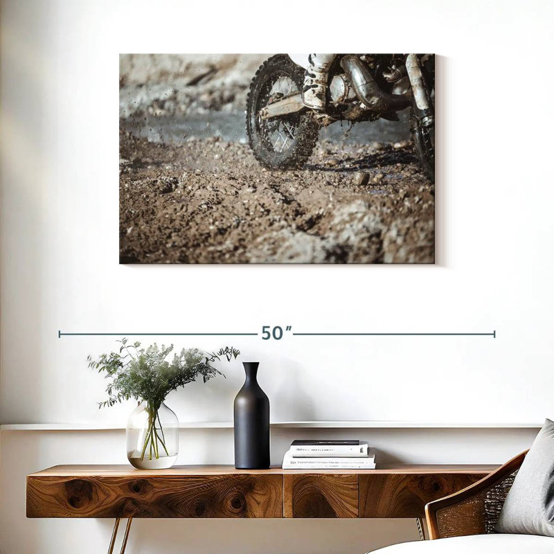 Sireci Muddy Motorcycle, 24" H x 36" W