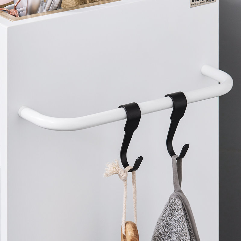 Wood Laundry Organisation Essentials, White