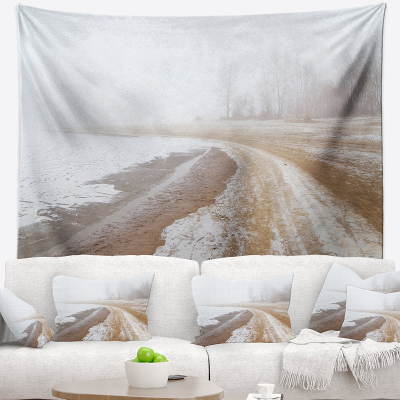 Tapisserie «Sandy Beach in the Winter», H 78 po x l 92 po