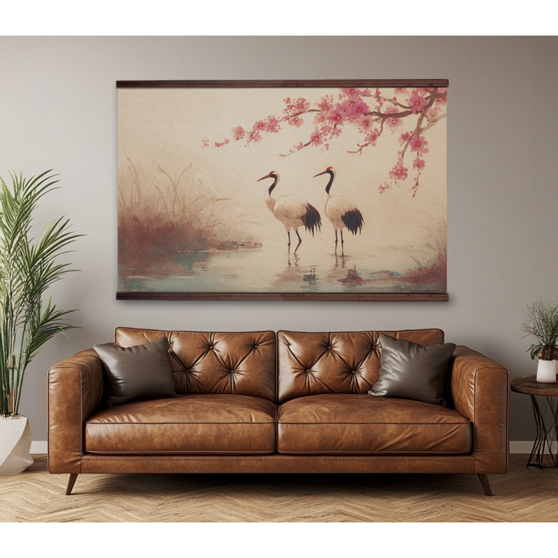 Tapisserie japonaise, H 45 po x l 73 po