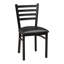 Ensemble de table de salle à manger 36 po x 36 po avec chaises à dossier échelle-102909608