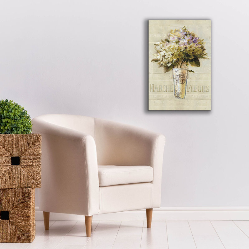 «Marche De Fleurs Bouquet» par Lisa Audit, art mural sur toile, H 26 po x l 18 po x P 0,75 po