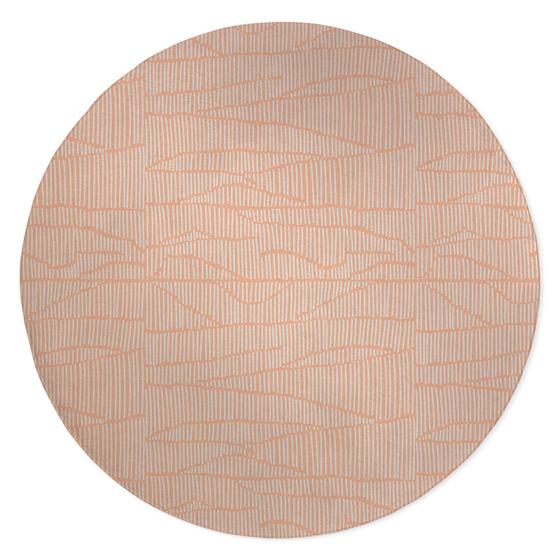 Grer Non-Slip Outdoor Rug, Round 5'