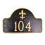 Fleur de Lis 1-Line Wall Address Plaque-140010514-140010528