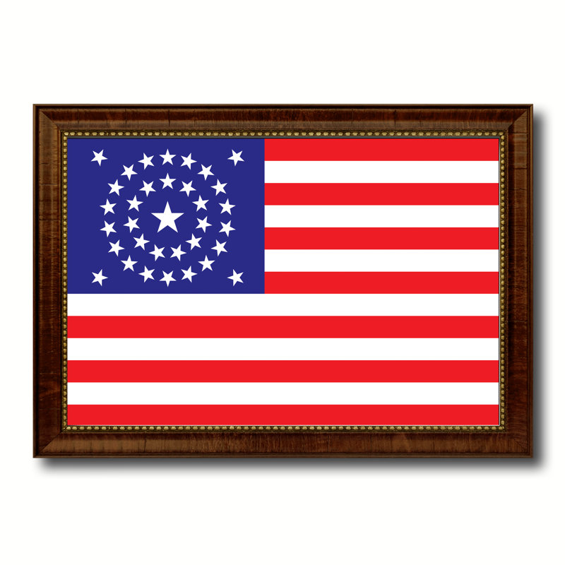 Impression sur toile, drapeau de guerre, 34 x 21