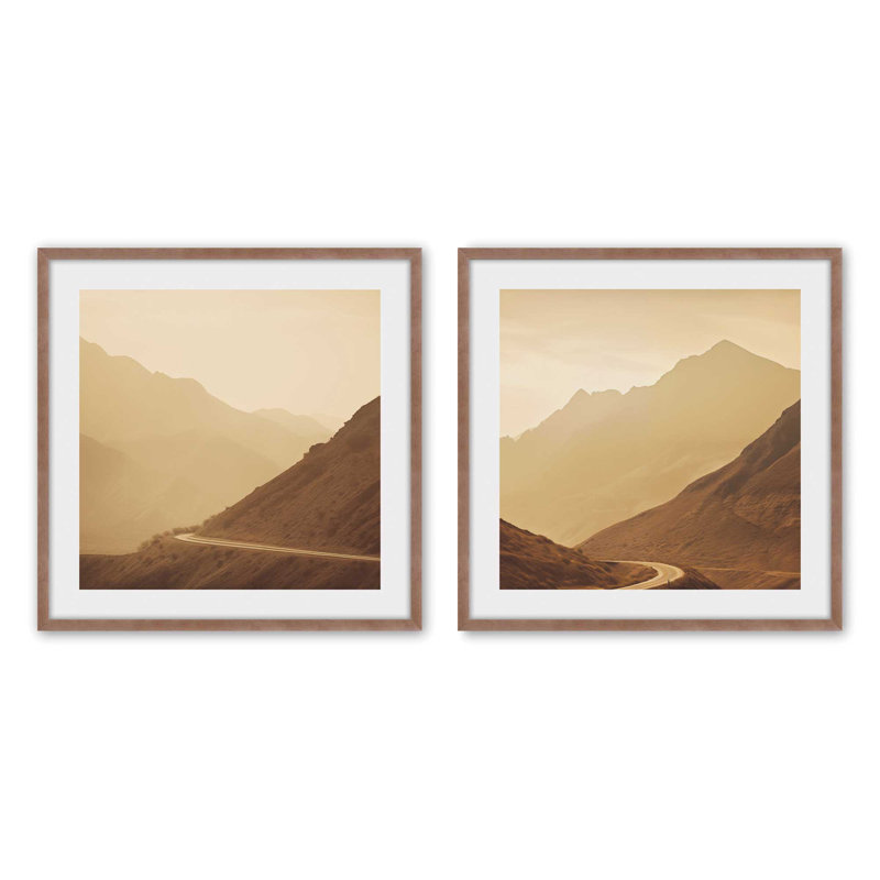 «Through The Mountain Pass», Rose poudre, H 17,75 po x l 17,75 po