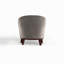 Fauteuil d'appoint rembourré en tonneau, gris-2095458304