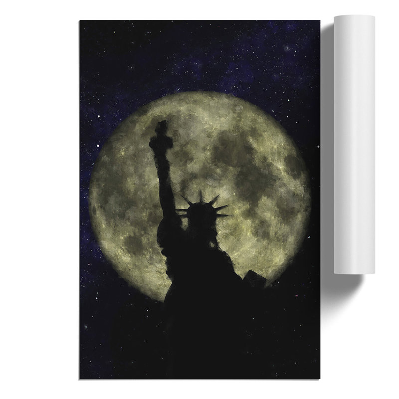 The Statue of Liberty Painting - Frameless Print, 59cm H x 42cm W x 0.1cm D
