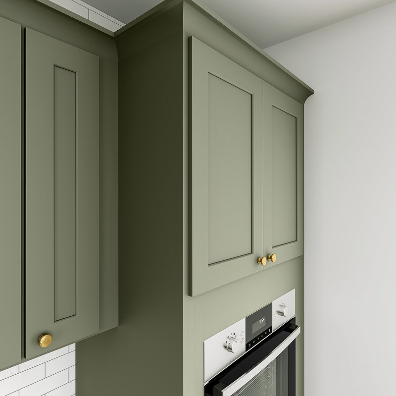 Armoire de four, Vert sauge, 33" W x 30" H x 24" D