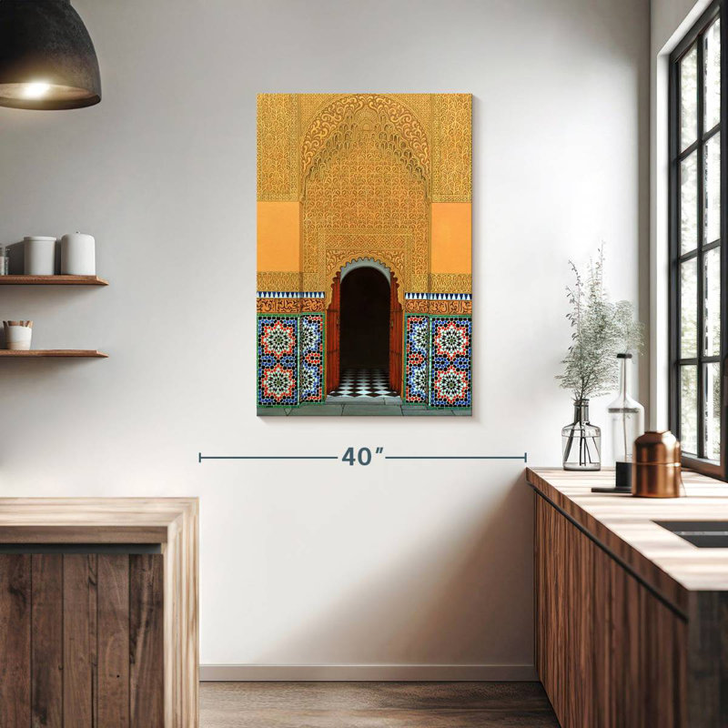 Aime Door Marrakech, 39" H x 26" W