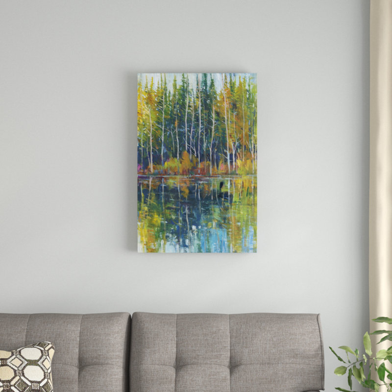 Pine Reflection I by Timothy O' Toole - Painting Print, 76cm H x 51cm W, Wrapped Canvas