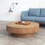 Table basse ronde ronde avec rangement Table d'appoint moderne en placage de bois massif pour table de salon, chambre à coucher, appartement ou bureau-111202279-106340852