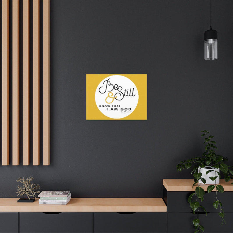 Be Still And Know Psalm 46:10 - Wrapped Canvas Print, 28cm H x 36cm W
