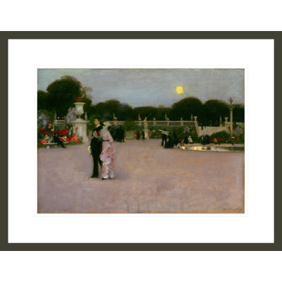 In the Luxembourg Gardens by John Singer Sargent -Framed Giclee Print
